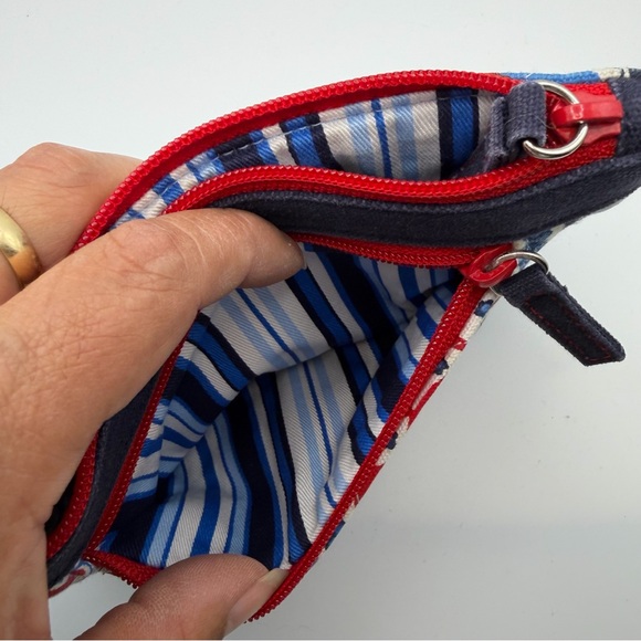 Vera Bradley Seaside Collection Wristlet Red White Blue - Picture 5 of 7